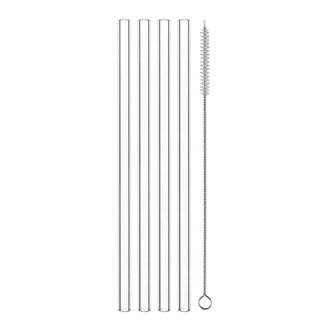 Nachtmann Noblesse Latte Macciato Set/ 4+4 Glastrinkhalme